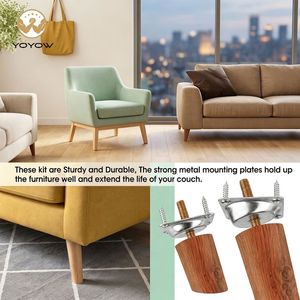 Thickened Material Furniture Leg Connector Fixing Accessories Connectors for Kitchen Living Room Bathroom for Chair Sofa - Product Image 1