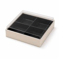 Boîte d'emballage jetable biodégradable de haute qualité pour sushis et salades, avec pelliculage mat, pour usage commercial en restauration rapide