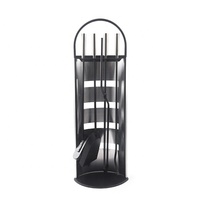 Ensemble de 5 outils pour foyer, poignées en laiton, ensemble de manutention pour foyer, pince, pelle, brosse, pique-cheminée, accessoires pour poêle à bois, foyer