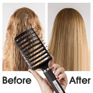 Spazzola professionale per capelli ionici per asciugatura rapida con effetto curvo e ventilato districante per capelli ricci bagnati da donna uomo - Product Image 3