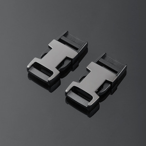 Hebilla deslizante de aleación de zinc, hebilla de cinturón ajustable negra para cinturones, accesorios para bolsos, color sólido duradero, primavera 2022 - Product Image 3