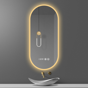 <span class=keywords><strong>Specchio</strong></span> LED Ovale da <span class=keywords><strong>Bagno</strong></span> Retroilluminato con Sensore Touch, Montaggio a Parete per <span class=keywords><strong>Bagno</strong></span> Moderno e Hotel, Vendita all'Ingrosso - Product Image 3