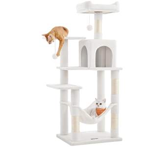 StarMonn Tiragraffi per Gatti in Truciolato, Torre per Gatti, Cuccia Multi-Livello con <span class=keywords><strong>4</strong></span> Tiragraffi, Amaca per Gatti - Product Image 1