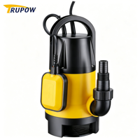 Pompe submersible électrique de drainage pour eaux usées, 400 W, 7500 L/h, coque en plastique, avec interrupteur à flotteur automatique