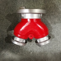 JMFIRE FJ100/FJ125/FJ150 Kolektor Air Sambung Cepat Fleksibel dari Paduan Aluminium untuk Truk Pemadam Kebakaran, Perangkat Pemadam Kebakaran, Ukuran Dapat Disesuaikan