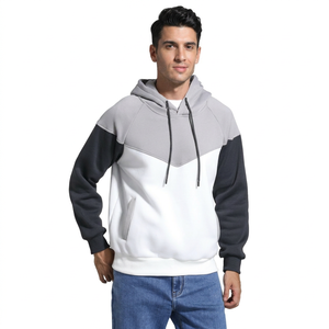 Sudadera con capucha de hip hop personalizada para hombre, con logotipo bordado y estampado en relieve. - Product Image 1