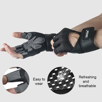 Meilleure vente de gants d'haltérophilie, demi-doigt, Fitness avec Support de poignet, gants de Sport, Gym