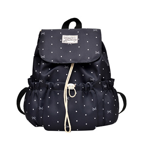 Sweet Polka Dot <b>Large</b> Capacity Backpack For Girls Niche Cute Student School Bag Versatile Daily Commute Rucksack - Product Image 5