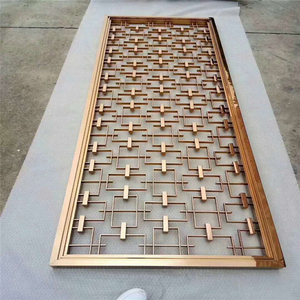 Thép Không Gỉ Phòng Khách Phòng Ngủ Wall Panel Divider Thiết Kế Phân Vùng Kim Loại Cho Trong Nhà - Product Image 3