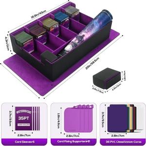适用于MTG卡盒，带五行指挥官展示套运动卡存储，包括筛盒耐用的聚氨酯材料，供礼品使用 - Product Image 2