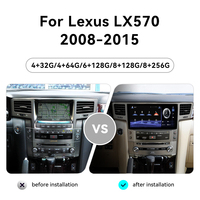 Écran Foforfor de 12,5 pouces pour LEXUS LX570 2008-2015, système Android, 4G WiFi, DSP OEM, GPS, Apple CarPlay sans fil, lecteur DVD de voiture