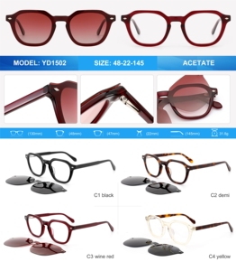 แว่นกันแดดโพลาไรซ์ทรงเหลี่ยมสไตล์เรโทรสำหรับผู้ชาย แว่นตาหรูหราปี 2026 สำหรับผู้หญิง แว่นกันแดดอะซิเตทแบบสั่งทำ - Product Image 4