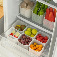 Réfrigérateur Aliments Frais Boîte De Rangement Réfrigérateur Porte Latérale Fruits Légumes Épice Alimentaire Cas Conteneur Cuisine Organisateur Boîtes De Rangement