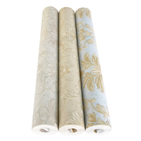 Papier peint non tissé épais de Damas européen pour la décoration murale intérieure, design 3D pour salon moderne, chambre à coucher, hôtel