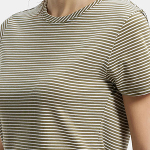 T-shirts en toile respirants et écologiques pour femmes, coupe classique, printemps-été, haute qualité, vente en gros, meilleur prix - Product Image 3