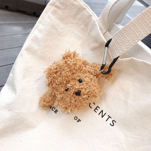Étui pour <span class=keywords><strong>AirPods</strong></span> Pro en peluche mignonne en forme d'ours et de chien, accessoire de protection tendance et duveteux, vente en gros - Product Image 3