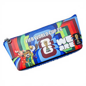 Sac de papeterie et articles divers pour équipe nationale de football (Portugal, France, Espagne, Allemagne, Argentine, Brésil) en PU, 21cm x 10cm, usage quotidien - Product Image 1