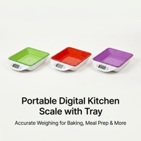 Balance de cuisine compacte numérique ABS PS 5 kg 1 g multi-unités (g, ml, fl oz, lb:oz, kg) avec arrêt automatique et écran LCD pour la pâtisserie à domicile