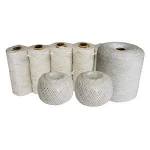 Fonte da fábrica 100% Algodão Twine Twisted Cotton Rope Diy Craft Cotton Cord Com Tamanho Diferente