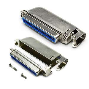 Centronics(57) 50pin nữ hàn, với mui xe kim loại góc bên phải lối ra, 57 50p nữ, CN 50p nữ - Product Image 1