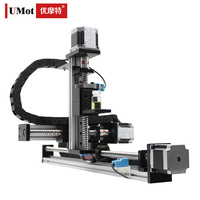 UMOT haute précision ± 0.02mm charge 25kg axe Xyz CNC Double Rail linéaire Table coulissante 50-1000mm course actionneur linéaire Module de scène