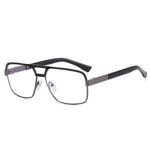 Montature per <span class=keywords><strong>Occhiali</strong></span> <span class=keywords><strong>da</strong></span> <span class=keywords><strong>Vista</strong></span> Metalliche 2026 con Doppio Ponte Grande per Uomini d'Affari - Product Image 4