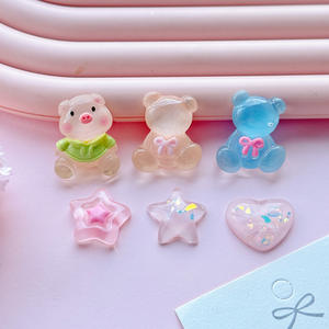 Dijes de Resina Planos Zili, Lindos Cerditos de Dibujos Animados, Joyería, Adornos para Manualidades, Decoración de Fundas de Teléfono, Pegatinas Decorativas - Product Image 1