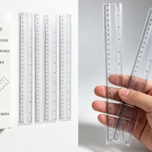 Regla Recta de Oficina de Buena Calidad, 12 Pulgadas, Regla de Plástico Transparente con Logotipo Personalizado - Reglas Promocionales al por Mayor para la Escuela y la Oficina - Product Image 5