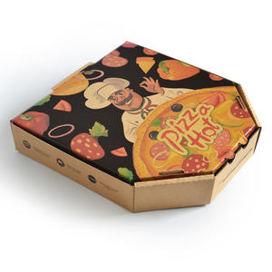 Caja <span class=keywords><strong>de</strong></span> <span class=keywords><strong>Pizza</strong></span> para Festivales con Logotipo Personalizado, Caja <span class=keywords><strong>de</strong></span> Alimentos Biodegradable, Moderna, Reutilizable, <span class=keywords><strong>de</strong></span> Papel Reciclado, Impresa - Product Image 4