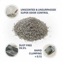 Litière pour chat XINGMEI écologique à agglomération rapide, 99% sans poussière, contrôle des odeurs, hautement absorbante, bentonite concassée, 5 kg, Mongolie intérieure