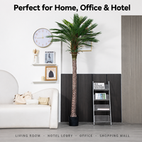 Künstliche Areca-Palme aus PE in 3 Größen, Dekorativer Kunstbaum für Wohnzimmer, Büro, Lobby, Hotel-Eingang und Ausstellungsbereich
