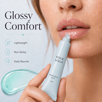 Huile à lèvres végane légère et non collante de haute qualité, marque privée, vente en gros, logo personnalisé, baume réparateur probiotique pour les lèvres 15ML