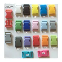 Custom Size 10Mm/15Mm/20Mm/25Mm Kleurrijke Snelsluiting Kleine Quick Plastic zijsluiting