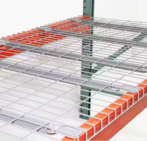 أرفف تخزين مستودعات مجلفنة على شكل شبكة سلكية على شكل U سطح السفينة 48 بوصة × 46 بوصة ثقيلة سطح السفينة شبكة سلكية التزيين لرف البليت - Product Image 3