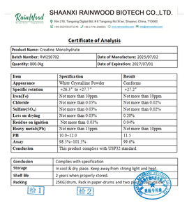 Polvo de Monohidrato de Creatina al mejor precio Rainwood Supply para suplemento de preentrenamiento - Product Image 2