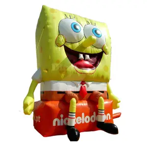 Tùy chỉnh Inflatable phim hoạt hình Spongebob mô hình động vật biển để trang trí