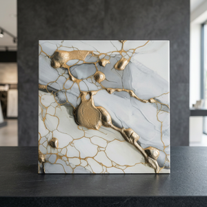 Modernas Baldosas de Cerámica Mate de 400x400mm, Diseño de Porcelana con Apariencia de Piedra, para Interiores, Baños, Estilo Indio - Product Image 2