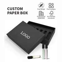 Coffret cadeau en carton avec logo personnalisé, échantillon de parfum d'aromathérapie avec emballage en boîte, flacon de parfum en verre design