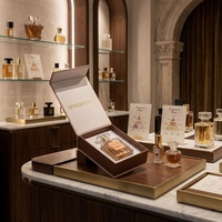 Petite boîte d'expédition carrée en papier couché marron personnalisée personnalisée fermeture magnétique stratification mate gaufrage matériaux recyclés