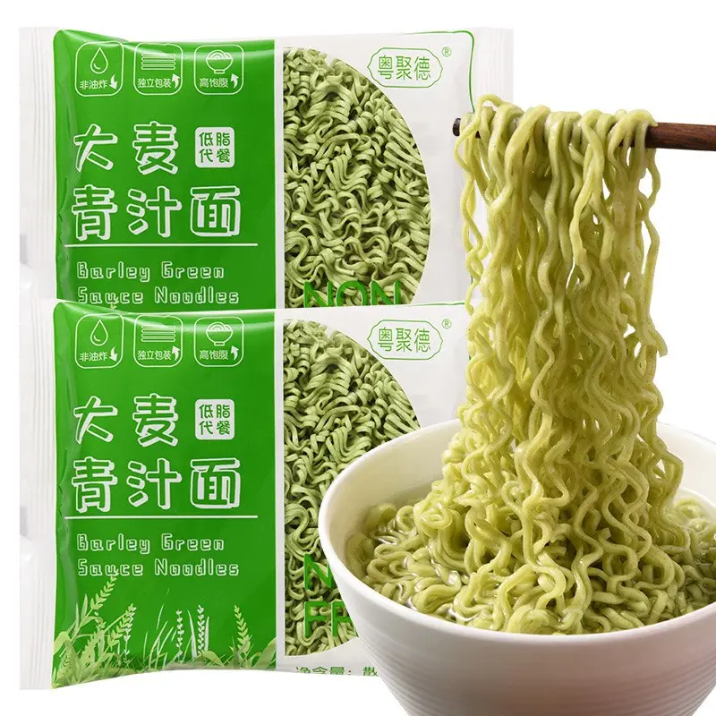 Yue ju de Non Fried Meal Replacement green chinese barley instant noodles