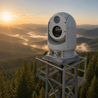 Caméra thermique multi-capteurs longue portée IP67, caméra thermique infrarouge PTZ pour la surveillance écologique et environnementale