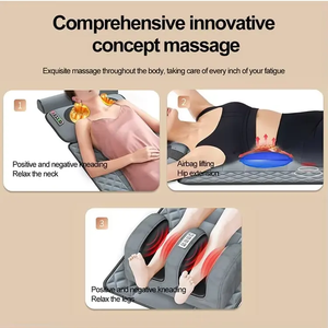 Matelas de massage Shiatsu tendance 2026 pour le corps entier, avec <span class=keywords><strong>coussin</strong></span> <span class=keywords><strong>chauffant</strong></span> et vibrant pour le dos, idéal pour la maison et le bureau, et doté d'un masseur électrique - Product Image 2