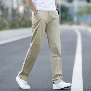 Summer High Quality Casual Thin <span class=keywords><strong>Slim</strong></span> <span class=keywords><strong>Chino</strong></span> Pants Mens Wholesale Men Business Trousers - Product Image 5