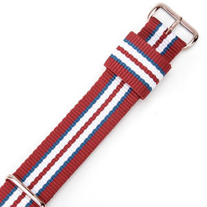 <span class=keywords><strong>Bracelet</strong></span> de <span class=keywords><strong>montre</strong></span> en nylon rayé tissé à passage unique, boucle en acier sport, <span class=keywords><strong>bracelet</strong></span> de <span class=keywords><strong>montre</strong></span> universel en <span class=keywords><strong>tissu</strong></span>, 18 mm, 20 mm, 22 mm, réglable - Product Image 4