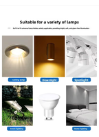 Ampoule LED douce et lumineuse, base GU10/MR16, ajustement universel pour éclairage encastré extérieur, sans scintillement, conception de protection des yeux