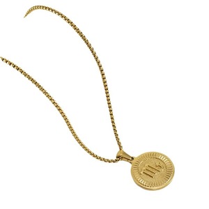 ZOGXIN Twelve Constellation Necklace 18K Gold Plated Stainless Steel Pendant Women's Fashion Jewelry Daily Wear - Product Image 5