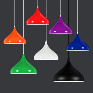 Lustre à LED moderne de couleur, lustre à tête unique pour hôtel, bar, bon marché, vente en gros, <span class=keywords><strong>abat</strong></span>-<span class=keywords><strong>jour</strong></span>, lumière pour café, éclairage LED - Product Image 1