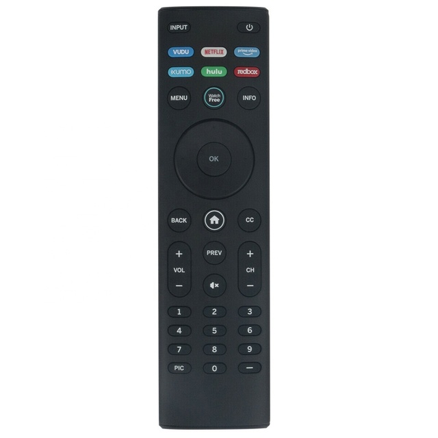 VIZIO XRT140 Watchfree Smart TV Remote New Replacement with Fixed Code Works for All VIZIO Smart TVs Made of Plastic