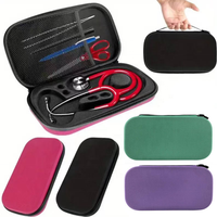 Étui de transport pour stéthoscope d'infirmière, personnalisé, durable, portable, étanche, en EVA rigide, avec fermeture éclair simple, couleur et logo personnalisés