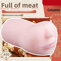 Mini moule manuel en silicone Flamingo Red-lipped, à gorge profonde et orifice réaliste, étanche IPX7, type 'Airplane Cup', pour masturbation masculine adulte